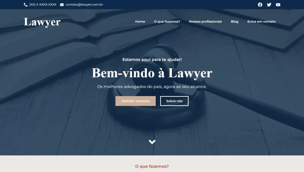 Lawyer - Landing Page